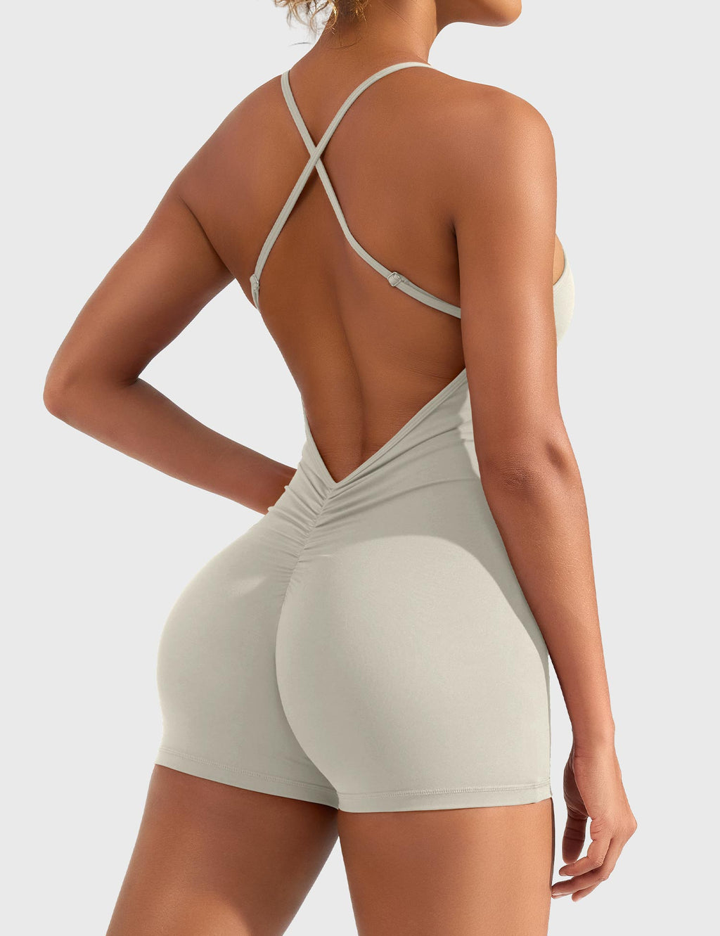 Mono Corto CoreFlex con Espalda en V Cruzada