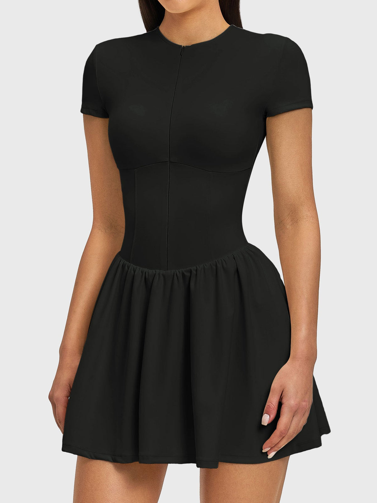 Vestido de Tenis con Cierre Frontal