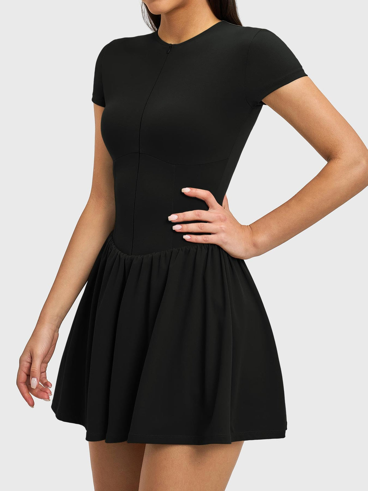 Vestido de Tenis con Cierre Frontal