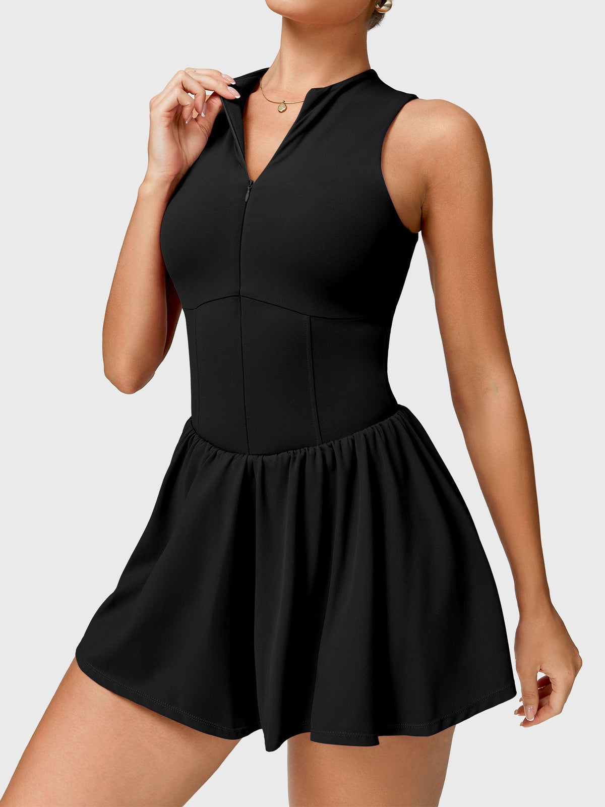 Vestido de Tenis CoreFlex con Cierre