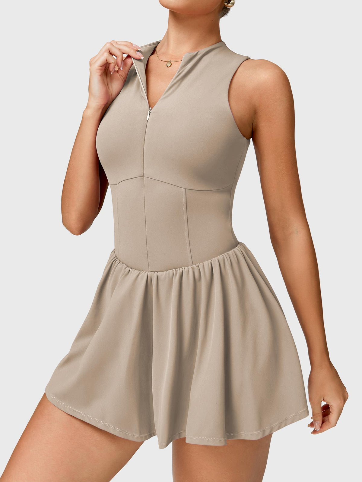 Vestido de Tenis CoreFlex con Cierre