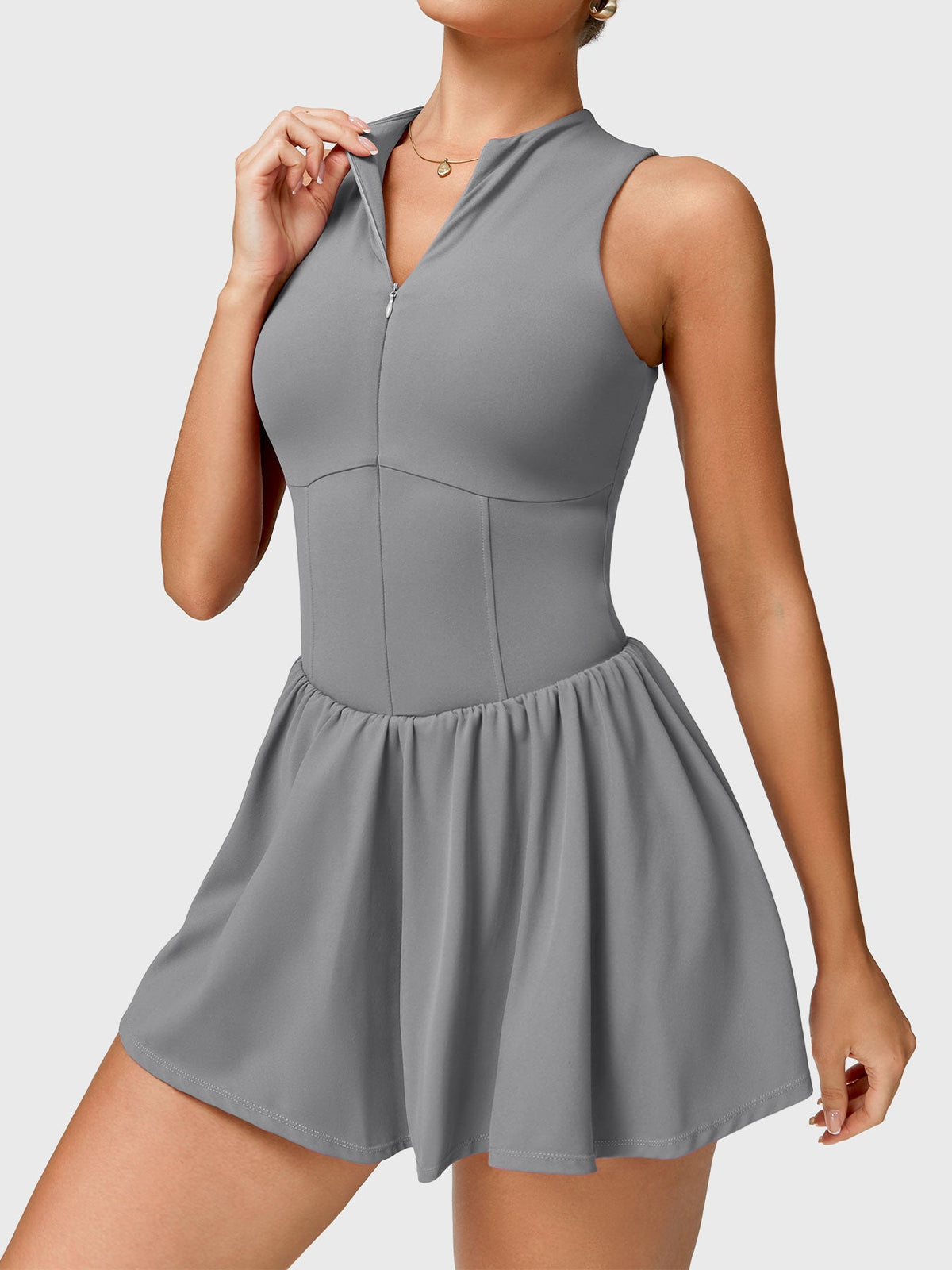 Vestido de Tenis CoreFlex con Cierre