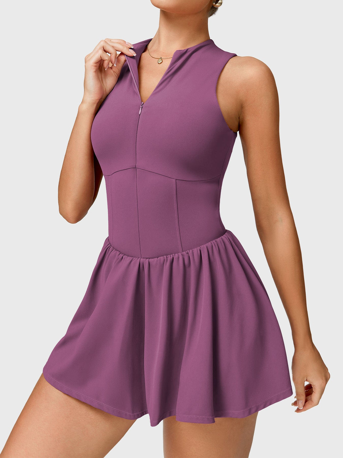 Vestido de Tenis CoreFlex con Cierre