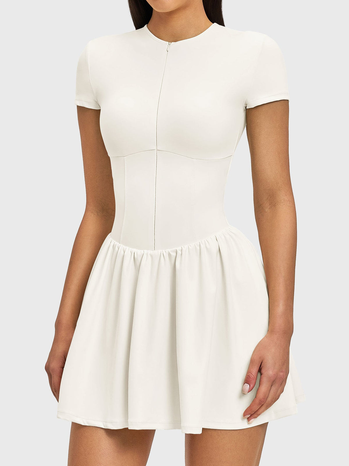 Vestido de Tenis con Cierre Frontal