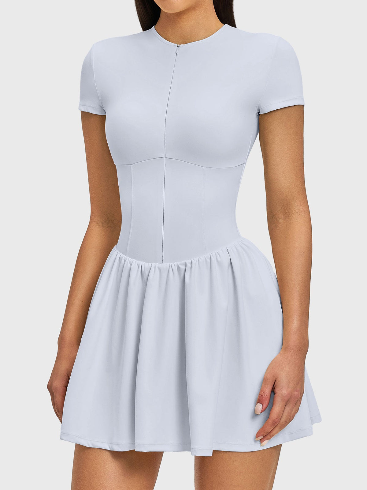 Vestido de Tenis con Cierre Frontal