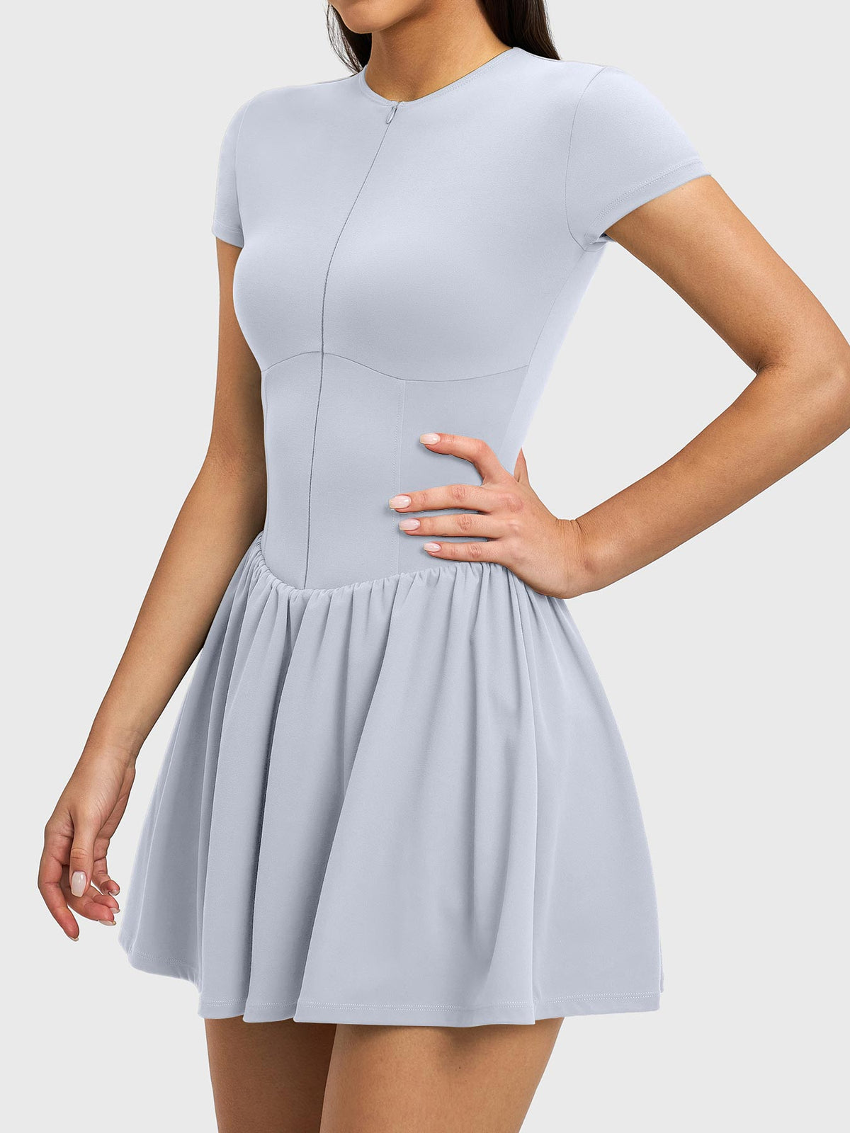 Vestido de Tenis con Cierre Frontal