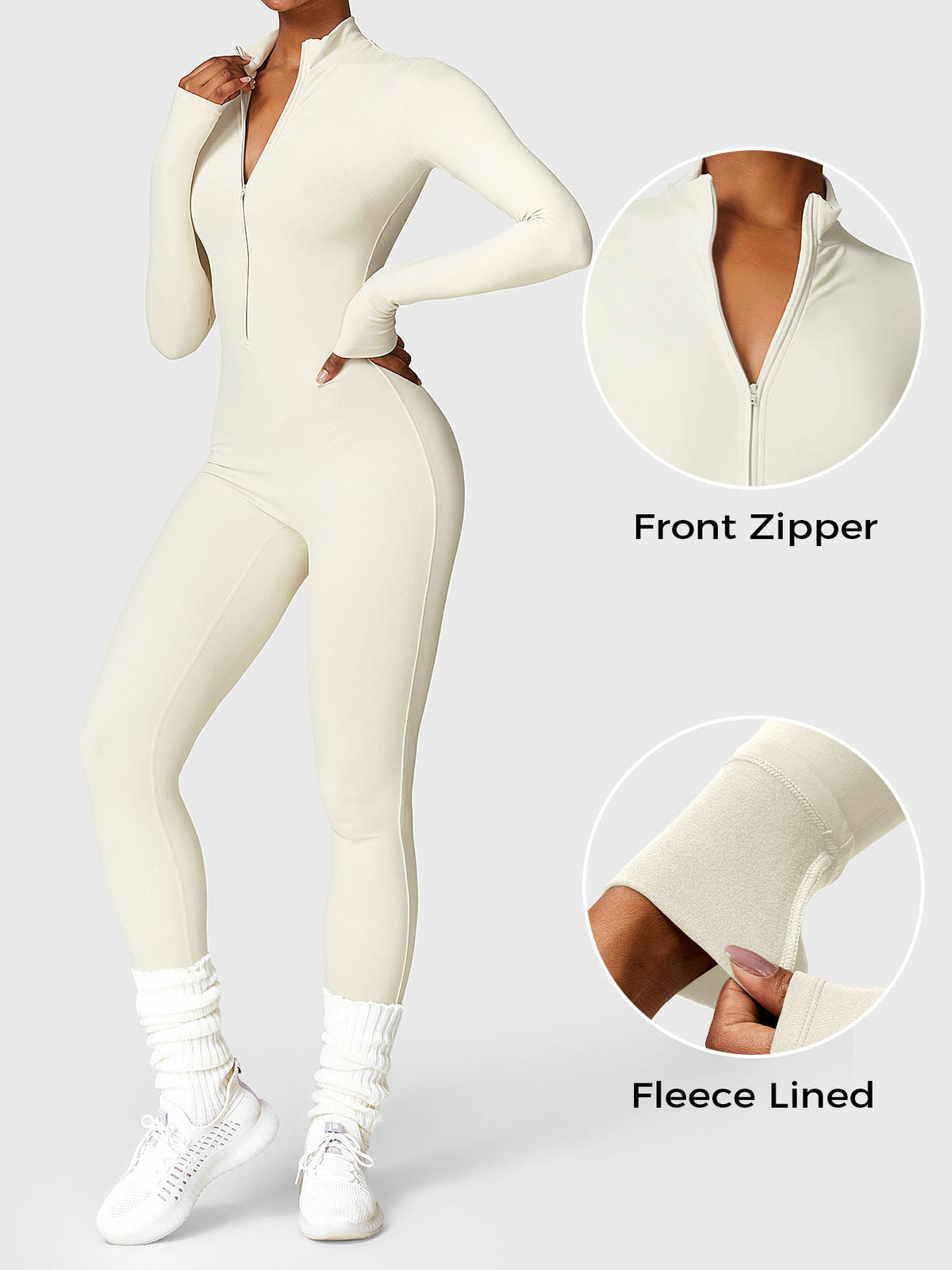 Mono CoreFlex de Polar de Manga Larga con Cierre