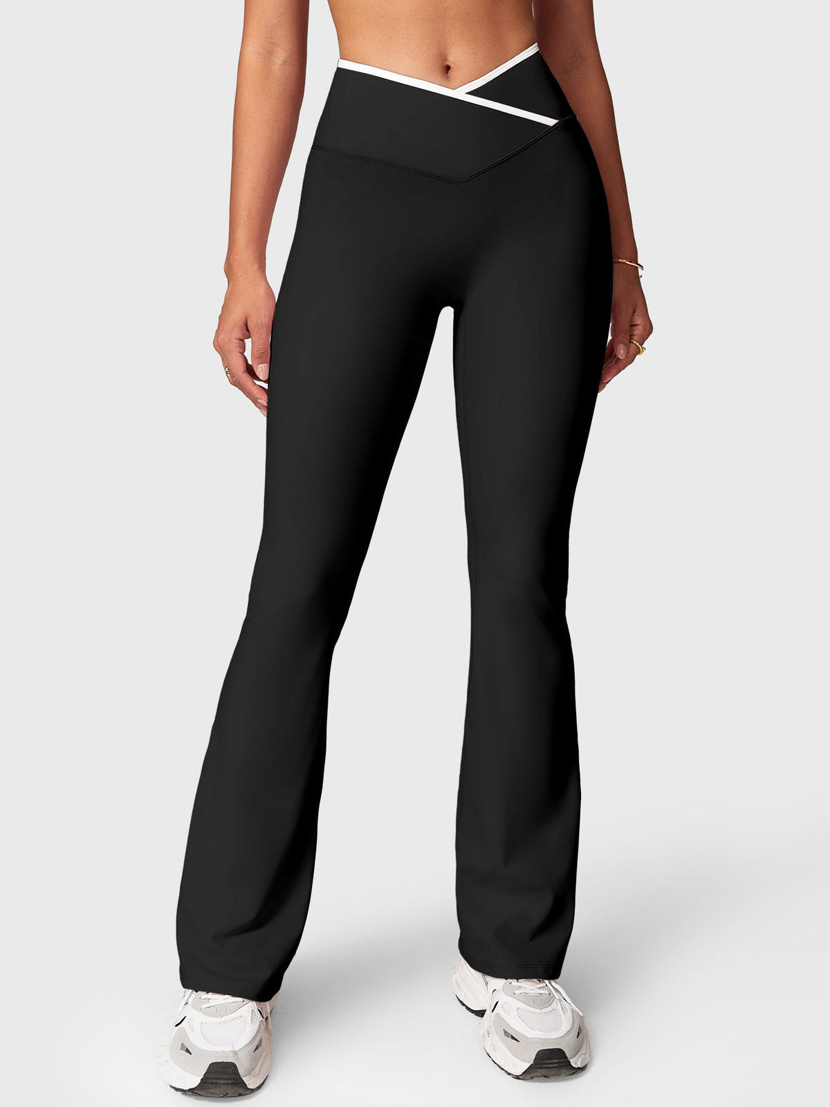 Leggings Acampanados CoreFlex con Ribete en Contraste