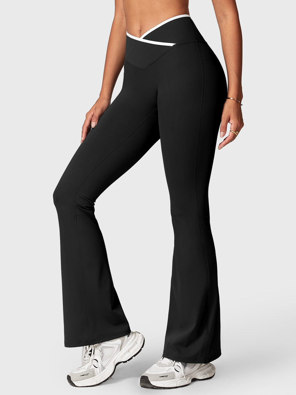 Leggings Acampanados CoreFlex con Ribete en Contraste