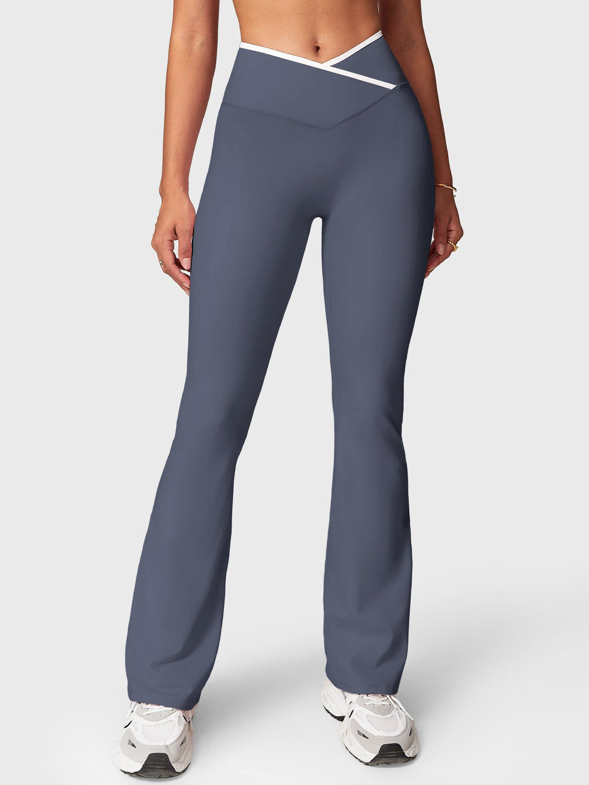 Leggings Acampanados CoreFlex con Ribete en Contraste