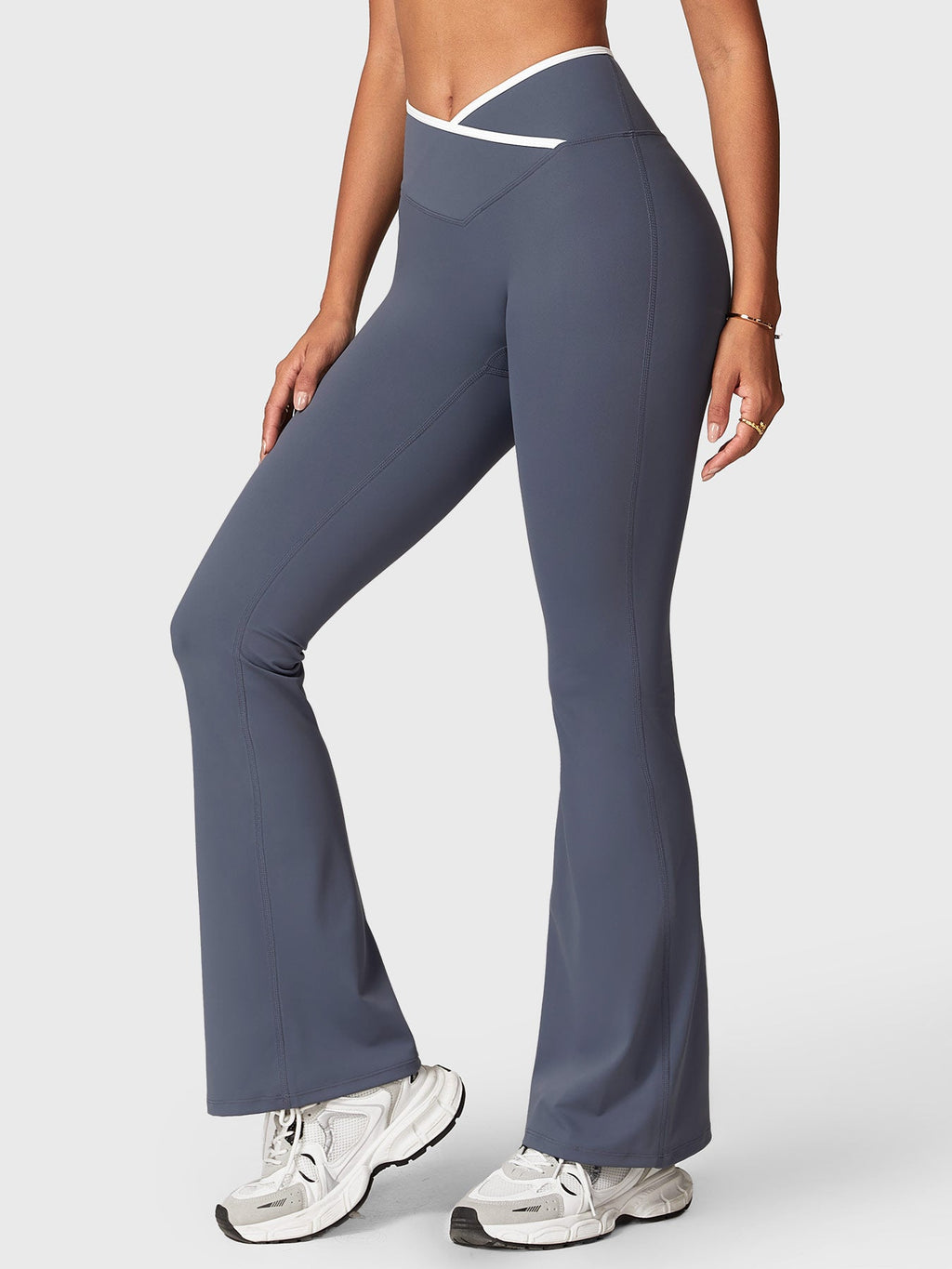 Leggings Acampanados CoreFlex con Ribete en Contraste