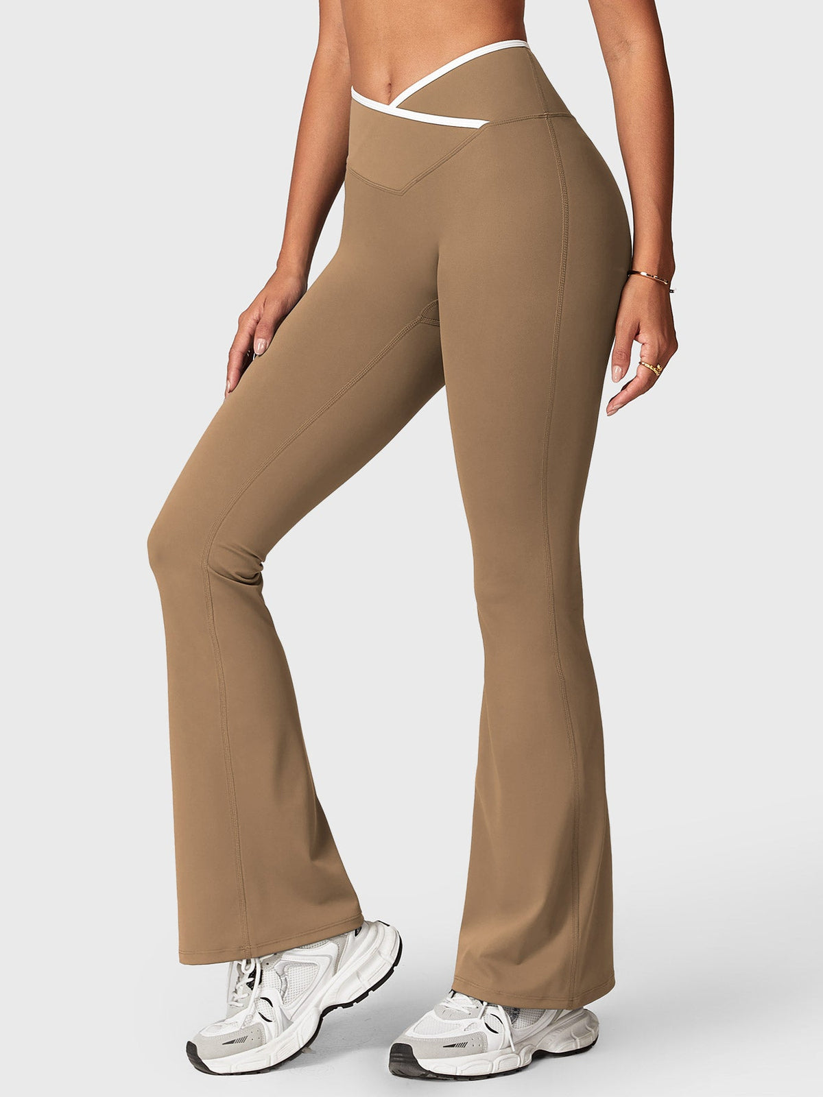 Leggings Acampanados CoreFlex con Ribete en Contraste