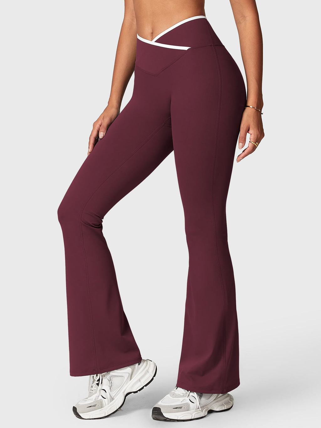 Leggings Acampanados CoreFlex con Ribete en Contraste