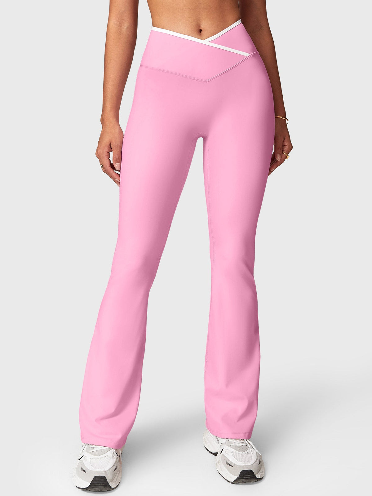 Leggings Acampanados CoreFlex con Ribete en Contraste