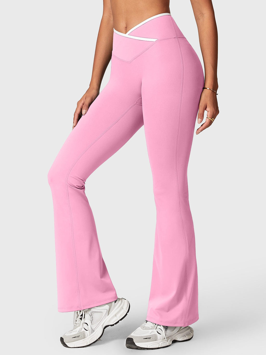 Leggings Acampanados CoreFlex con Ribete en Contraste