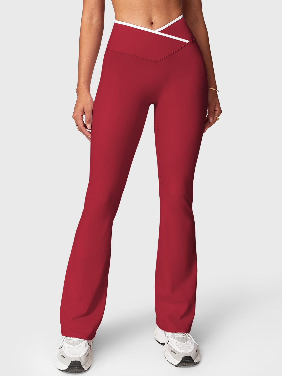 Leggings Acampanados CoreFlex con Ribete en Contraste
