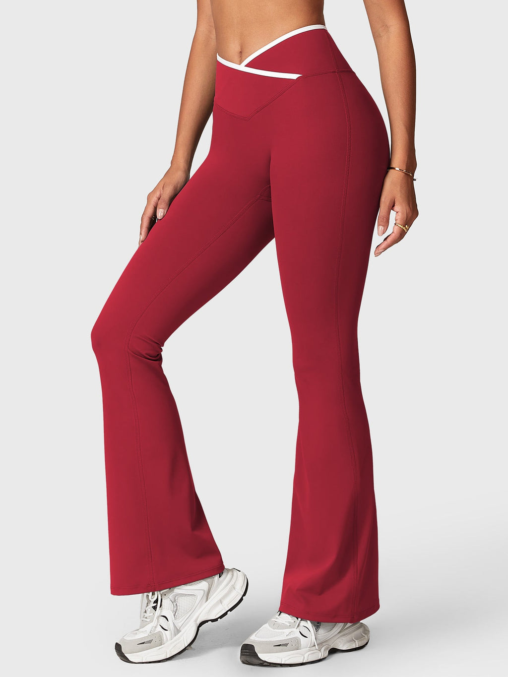 Leggings Acampanados CoreFlex con Ribete en Contraste