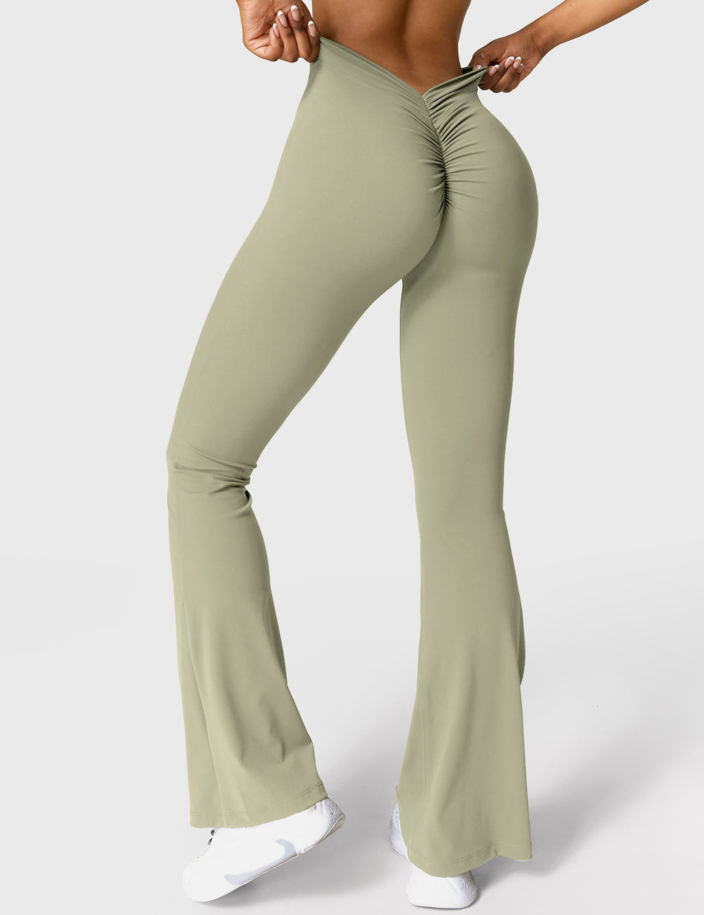 Leggings Acampanados Contour con Espalda en V
