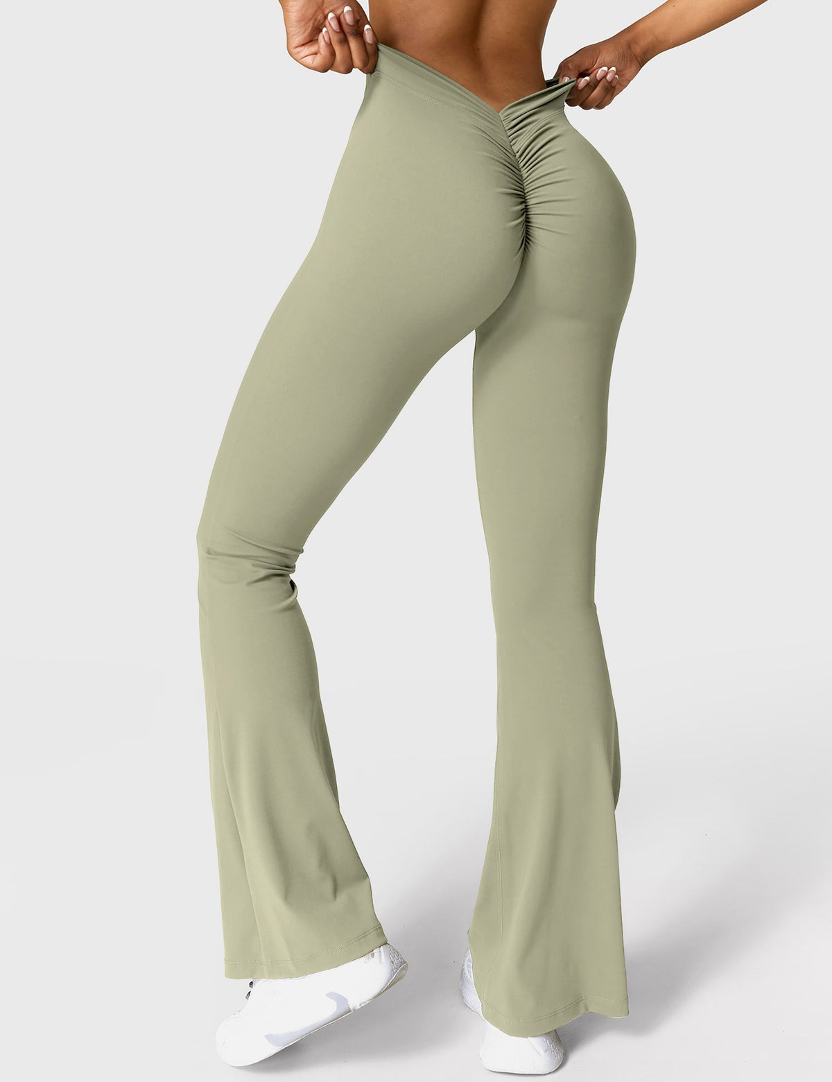 Leggings Acampanados Contour con Espalda en V