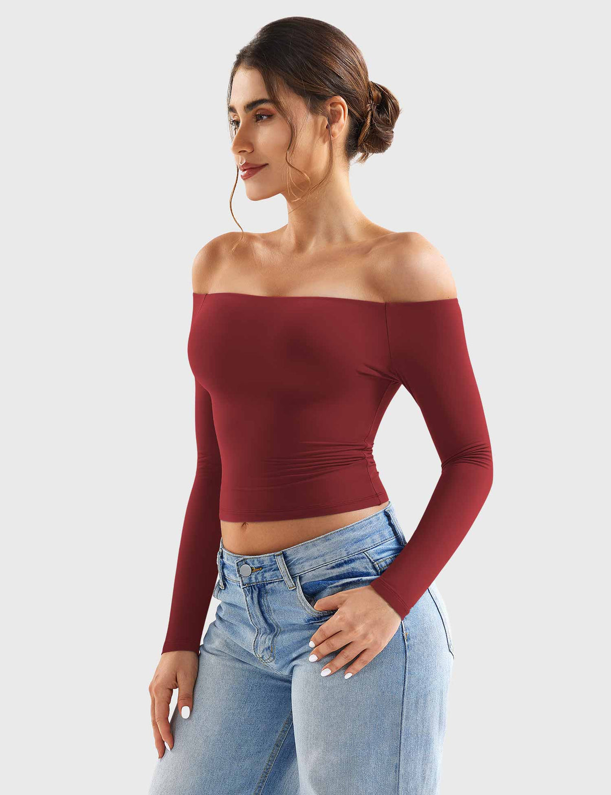 Top Ease de Hombros Descubiertos