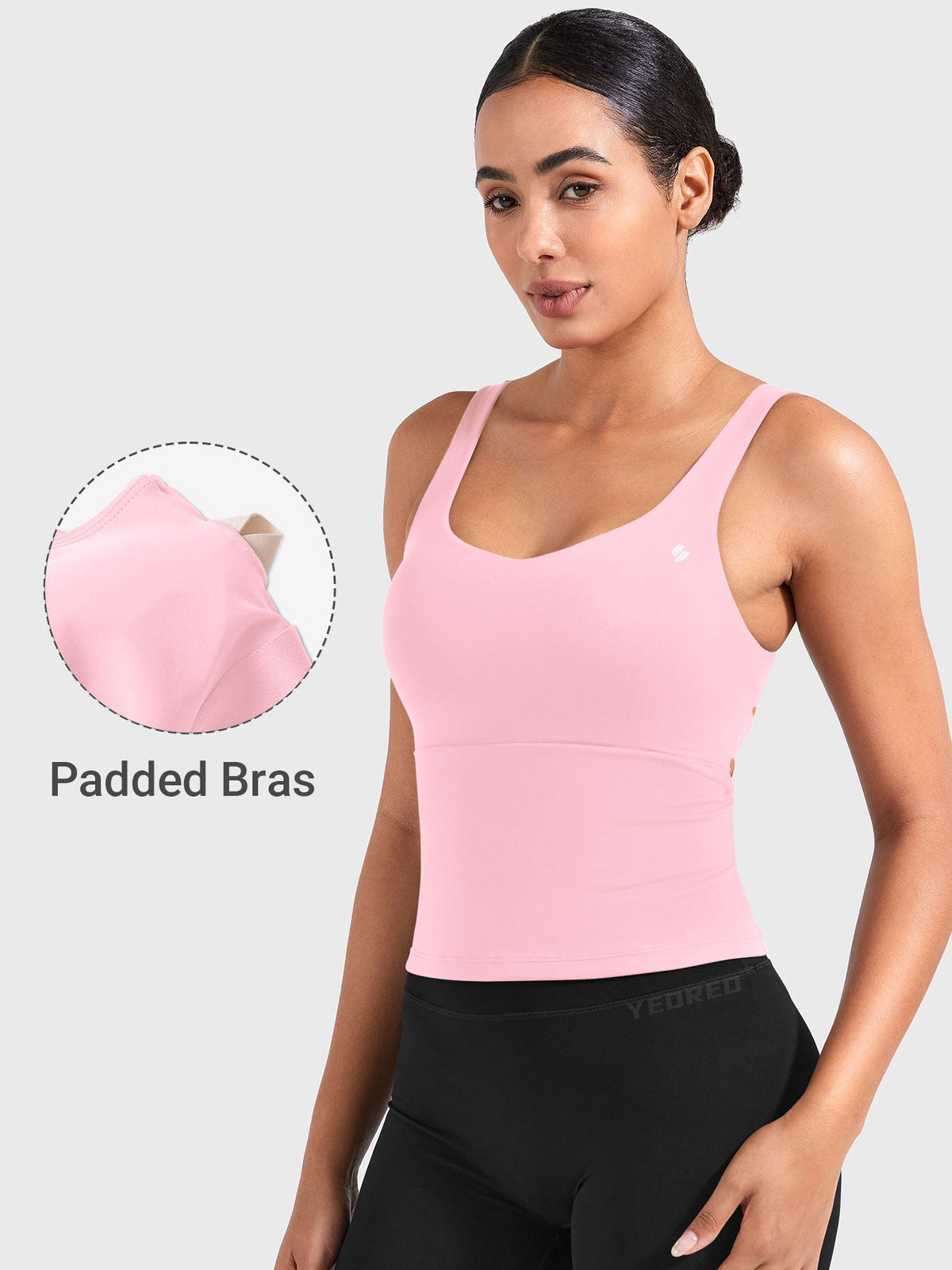 Top Largo CoreFlex con Espalda Abierta