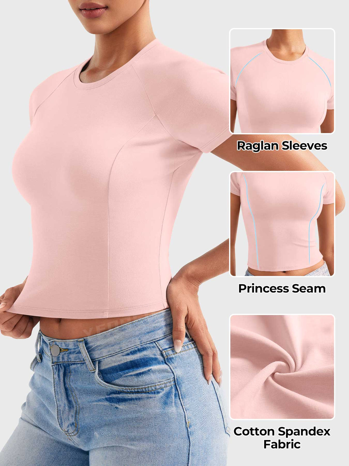 Playeras Baby Tee de Algodón
