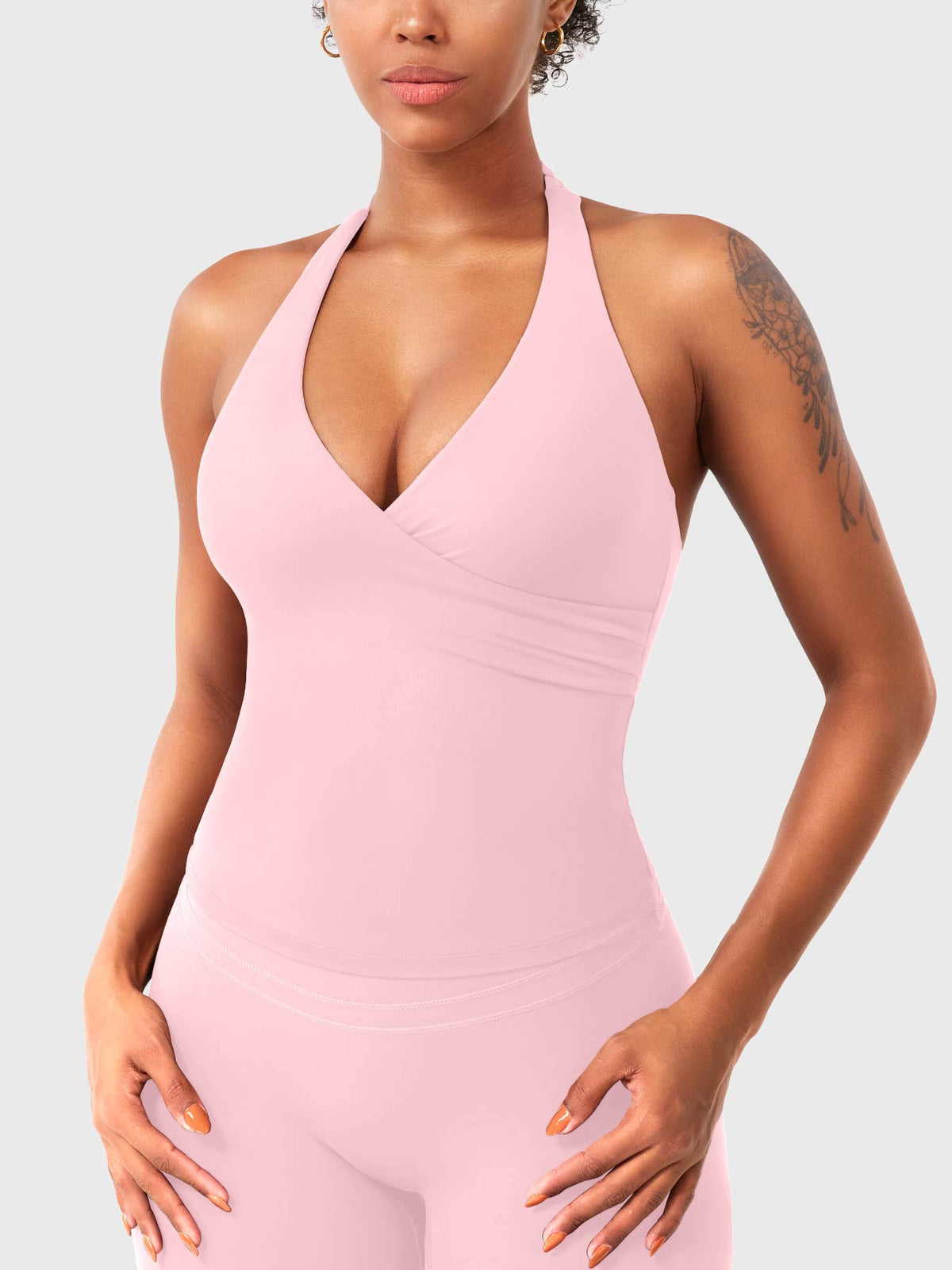 Top CoreFlex Halter con Cuello en V