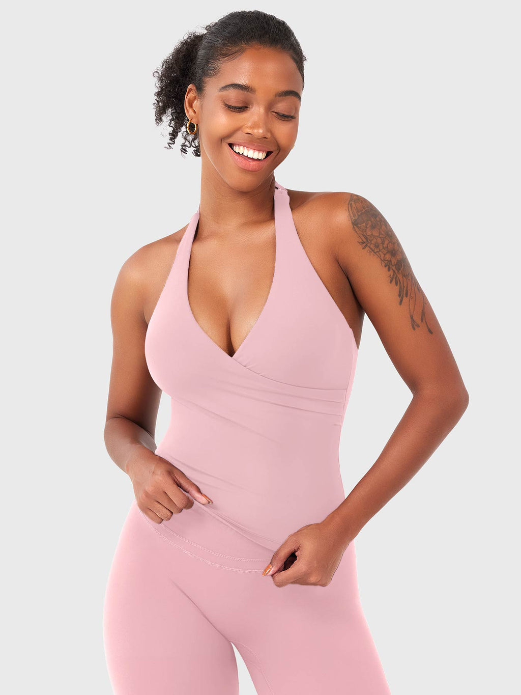 Top CoreFlex Halter con Cuello en V