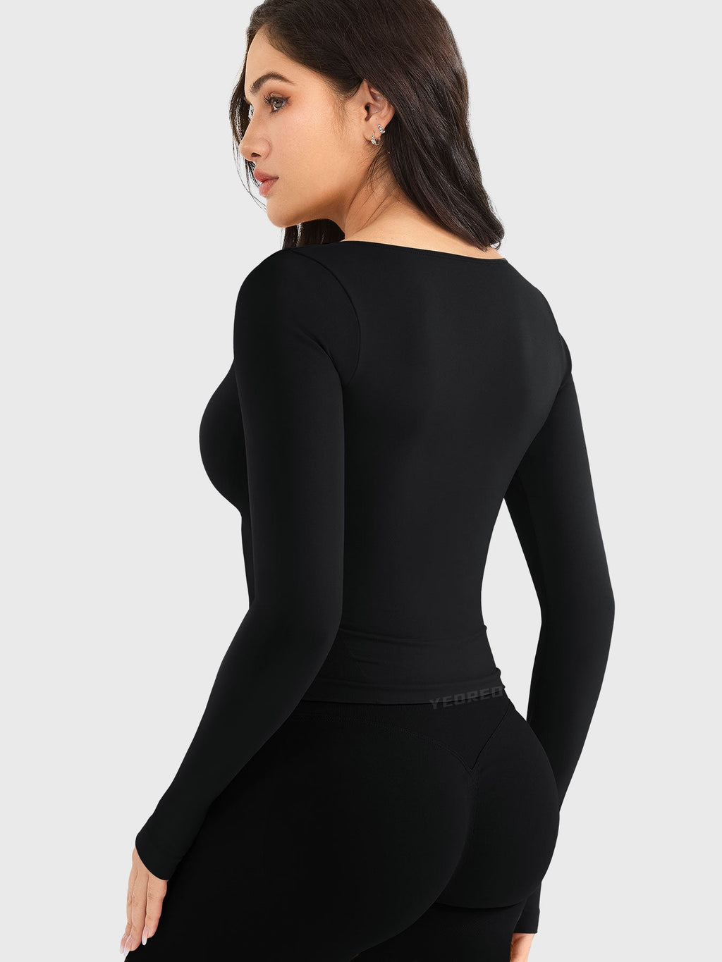 Top CoreFlex sin Costuras de Manga Larga