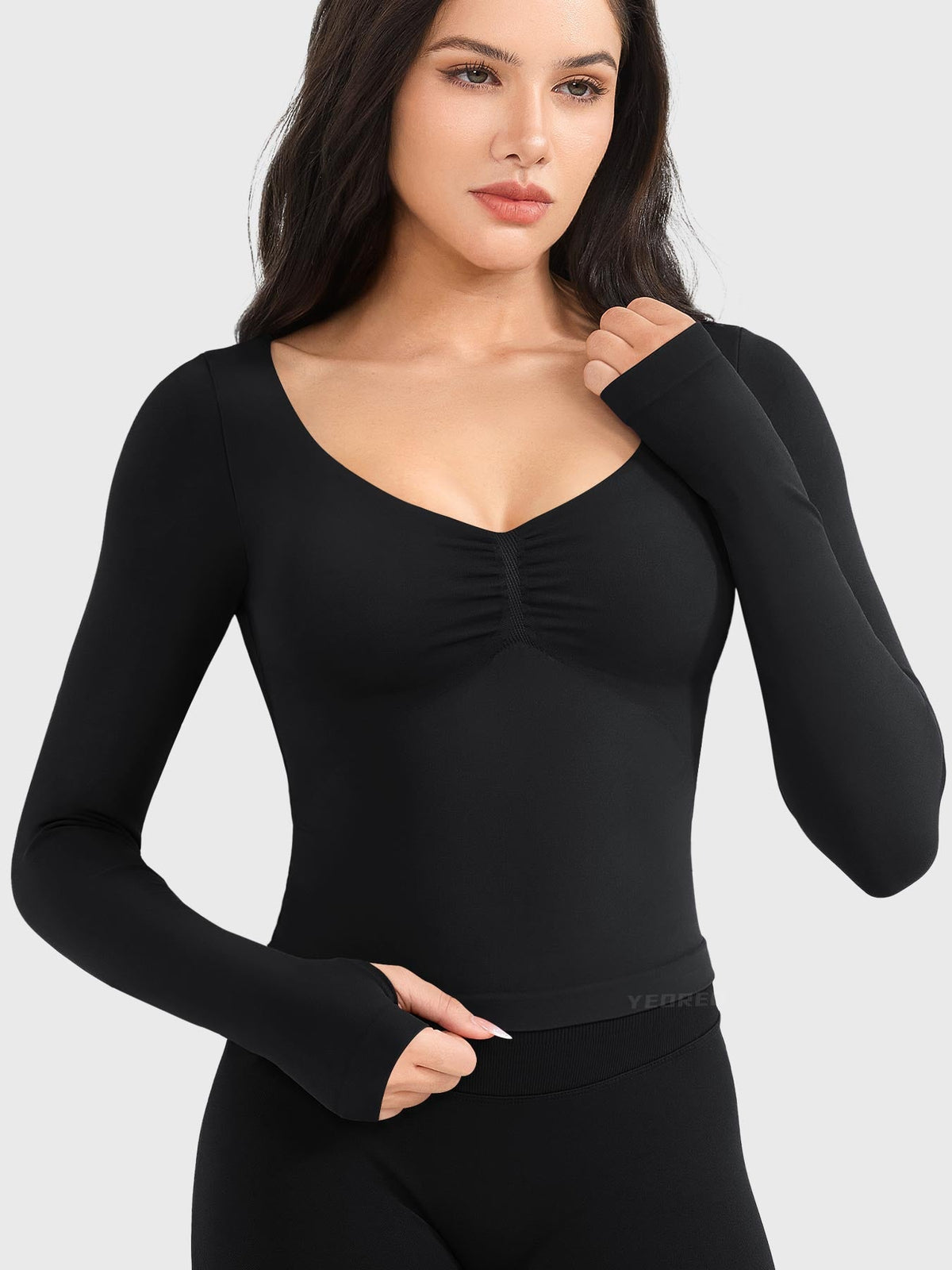 Top CoreFlex sin Costuras de Manga Larga