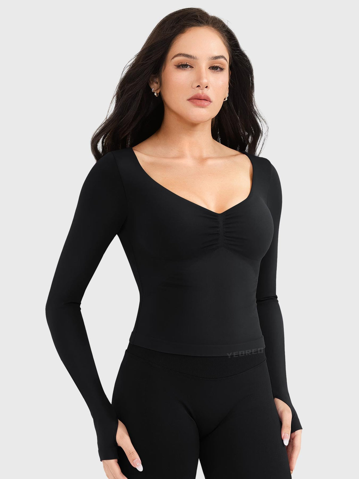 Top CoreFlex sin Costuras de Manga Larga
