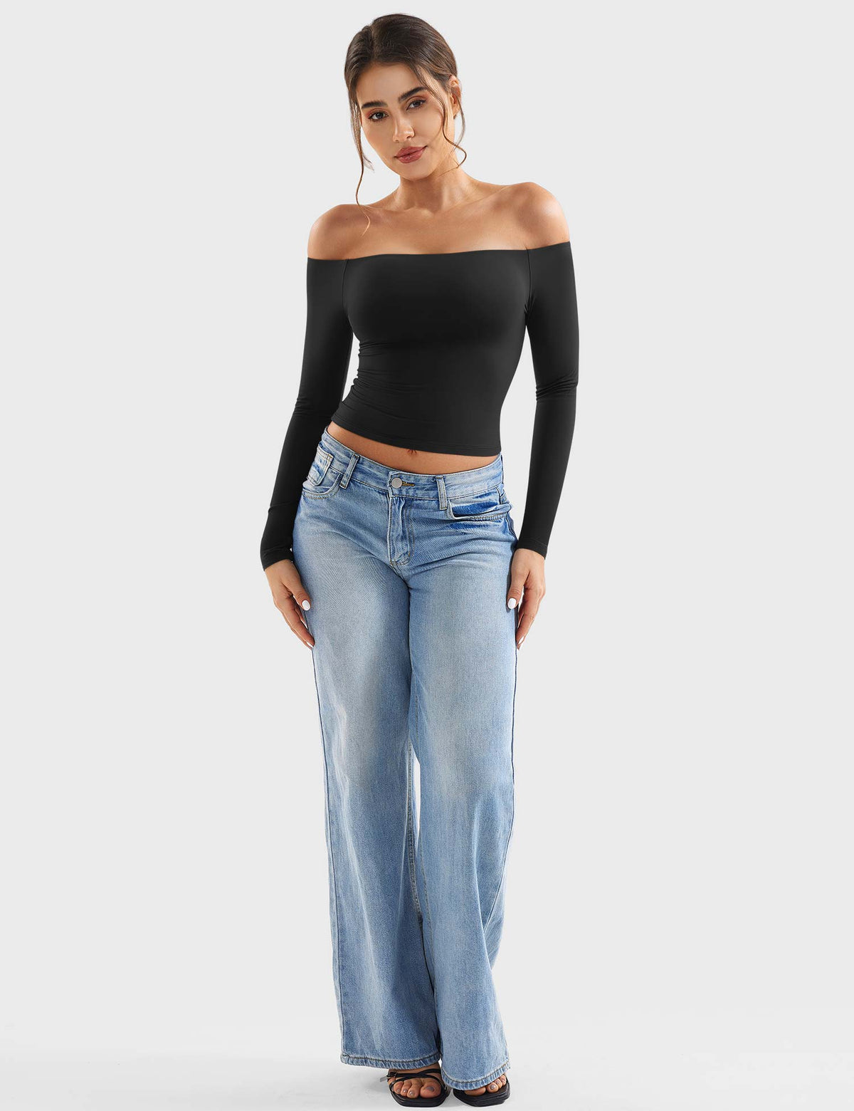 Top Ease de Hombros Descubiertos