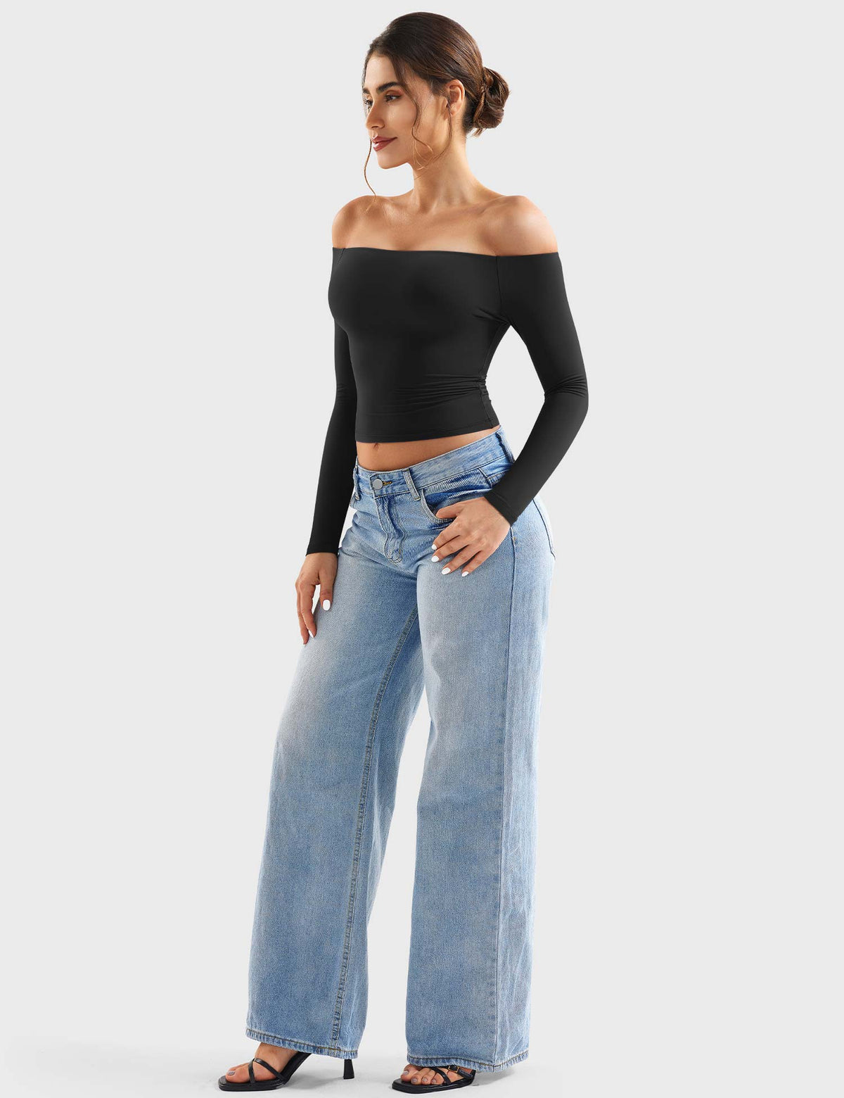Top Ease de Hombros Descubiertos