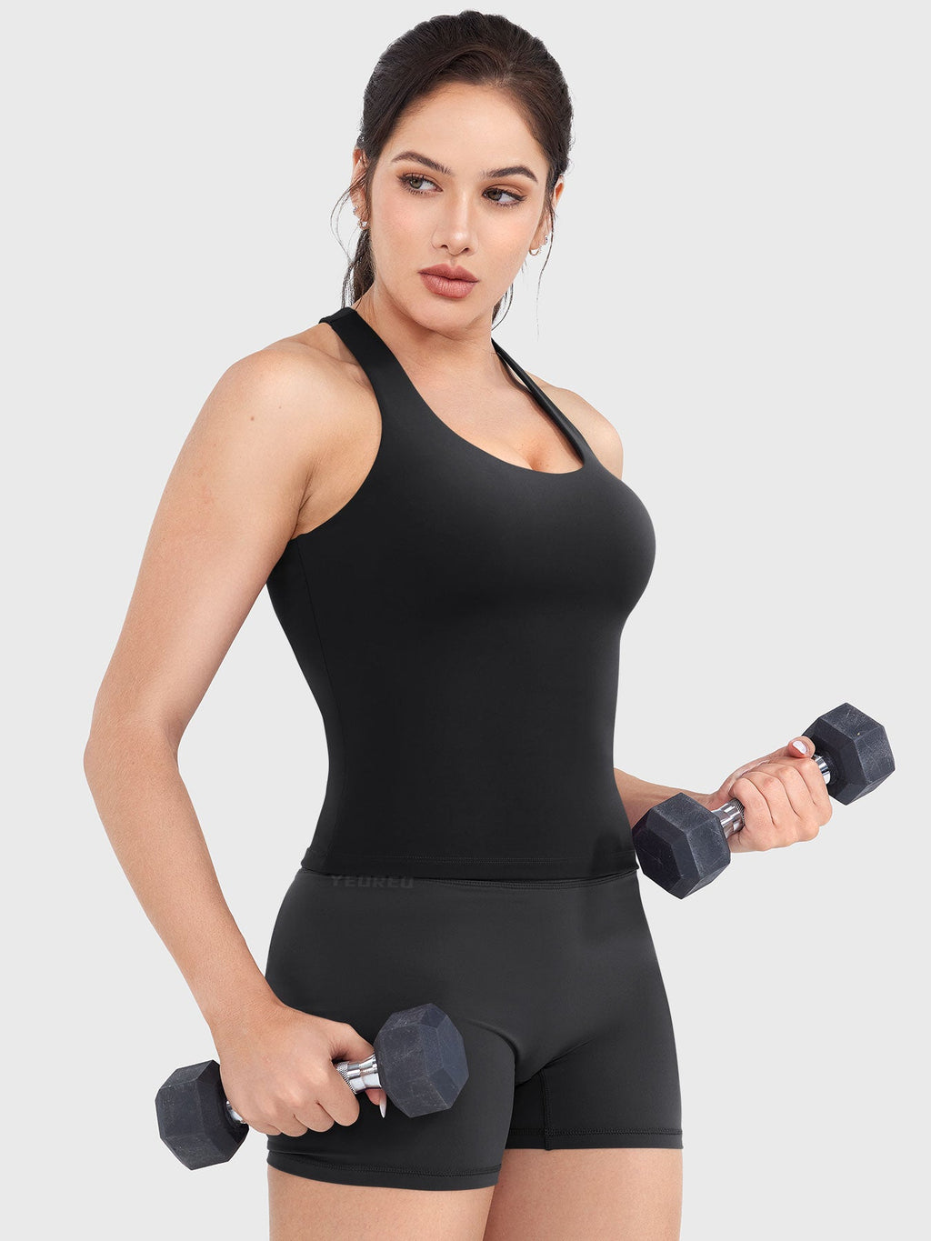 Top CoreFlex con Cuello en U y Espalda Nadadora