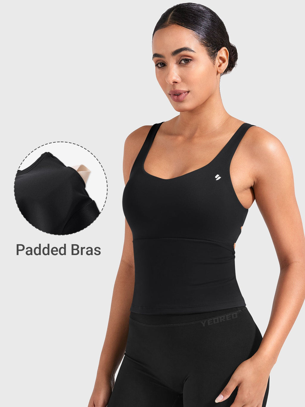 Top Largo CoreFlex con Espalda Abierta