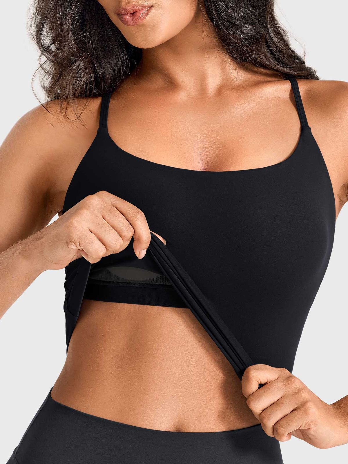 Top CoreFlex con Cuello Cuadrado y Sostén Integrado