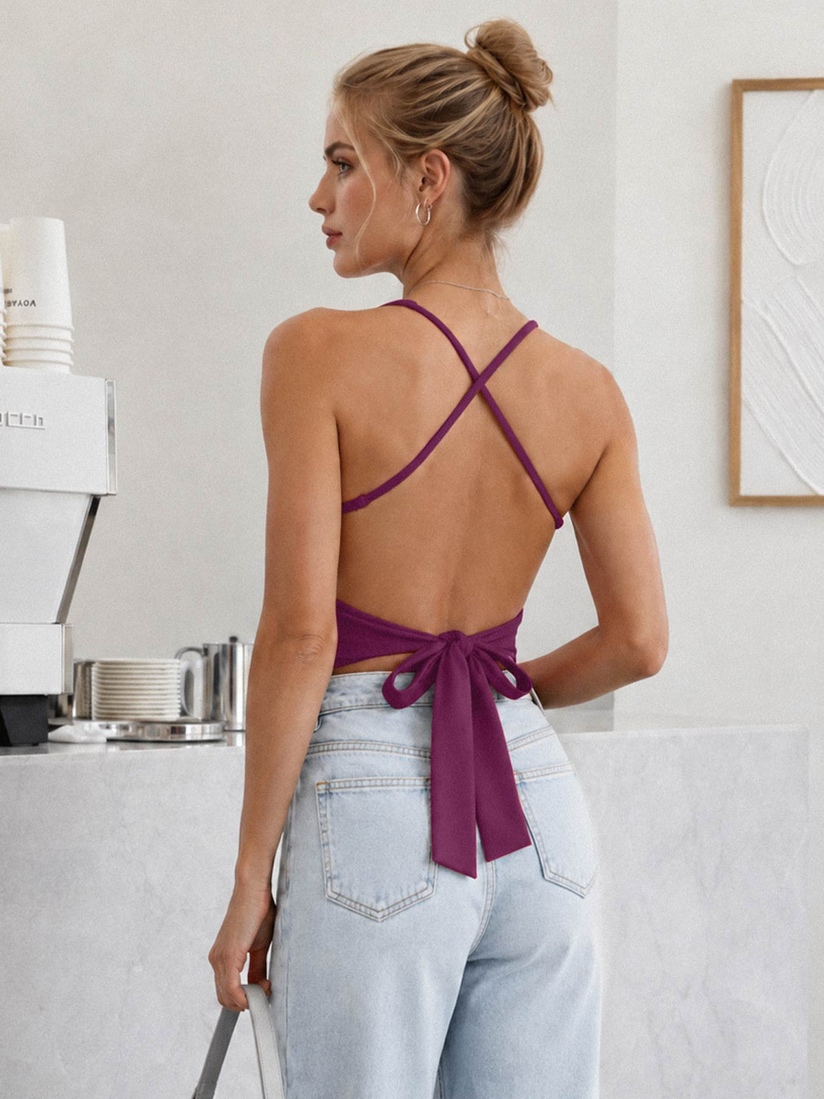 Top Deportivo Ease con Espalda Descubierta y Amarre