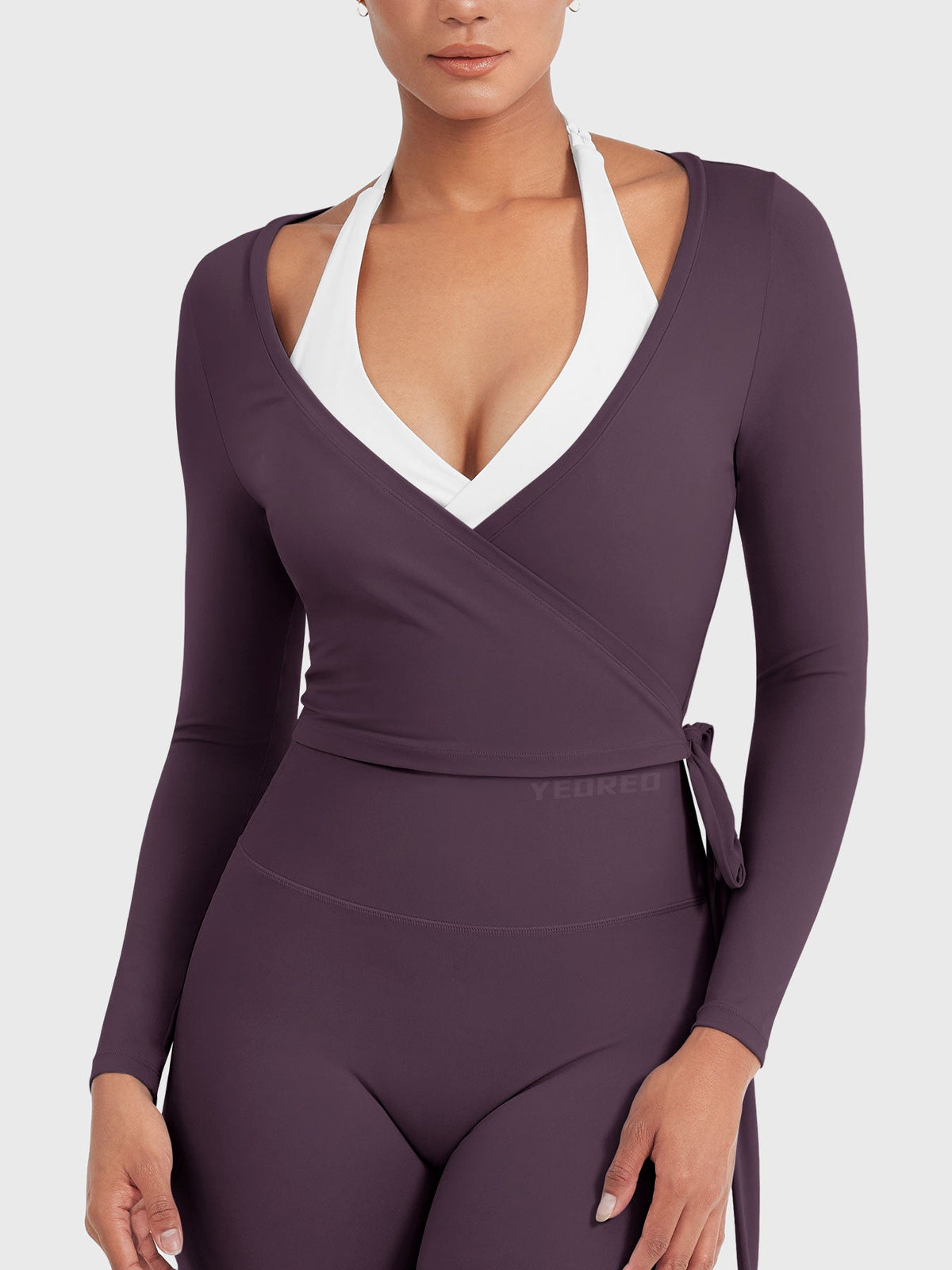 Top Ease Cruzado Estilo Ballet de Manga Larga