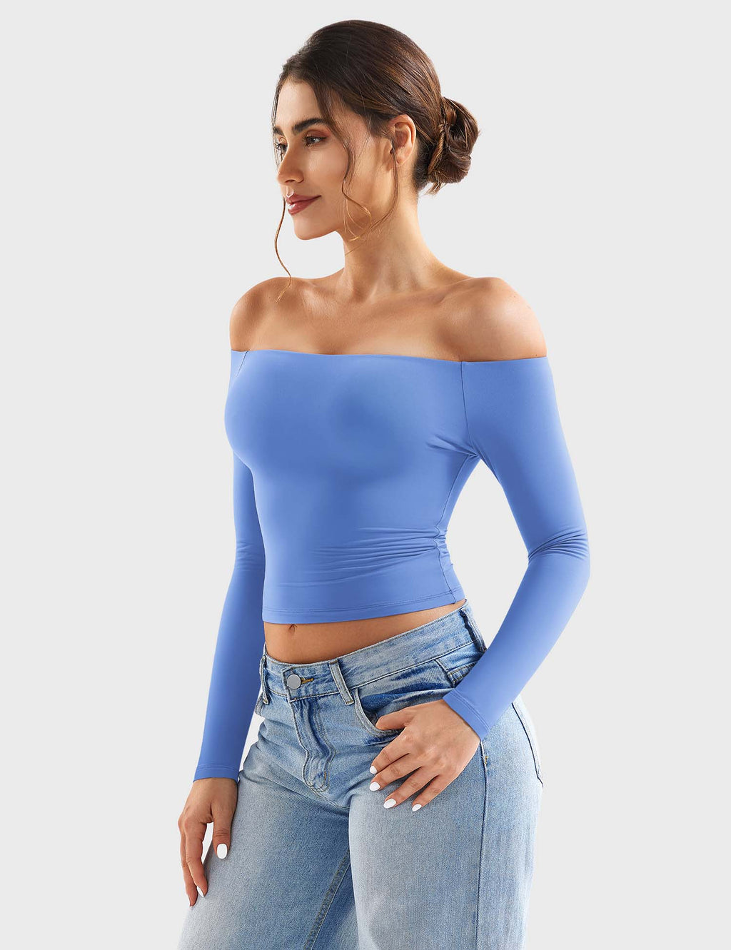 Top Ease de Hombros Descubiertos