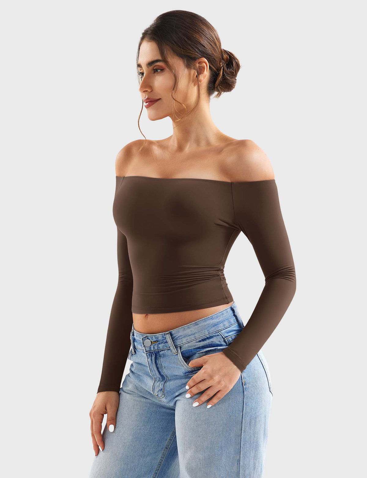 Top Ease de Hombros Descubiertos