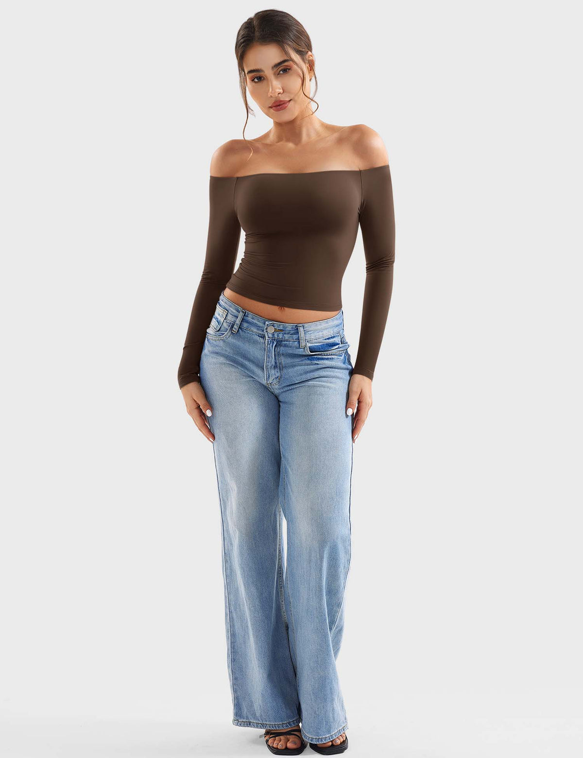 Top Ease de Hombros Descubiertos