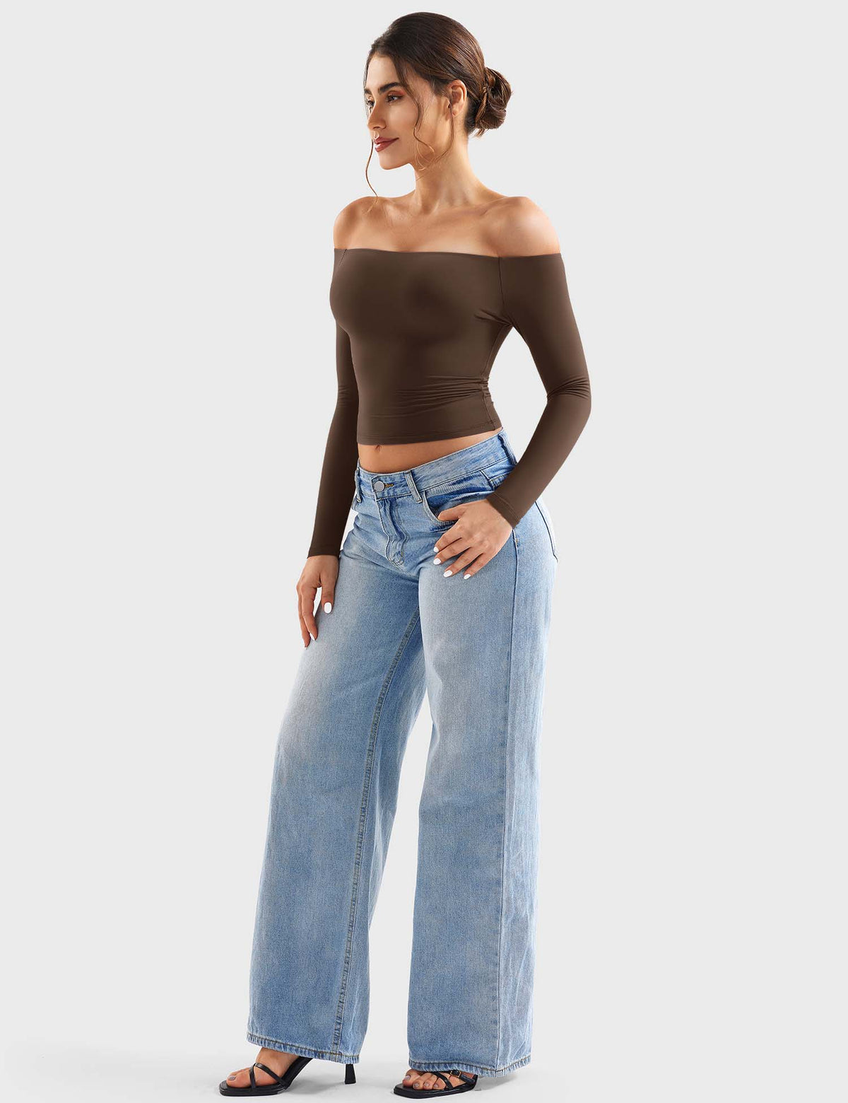 Top Ease de Hombros Descubiertos