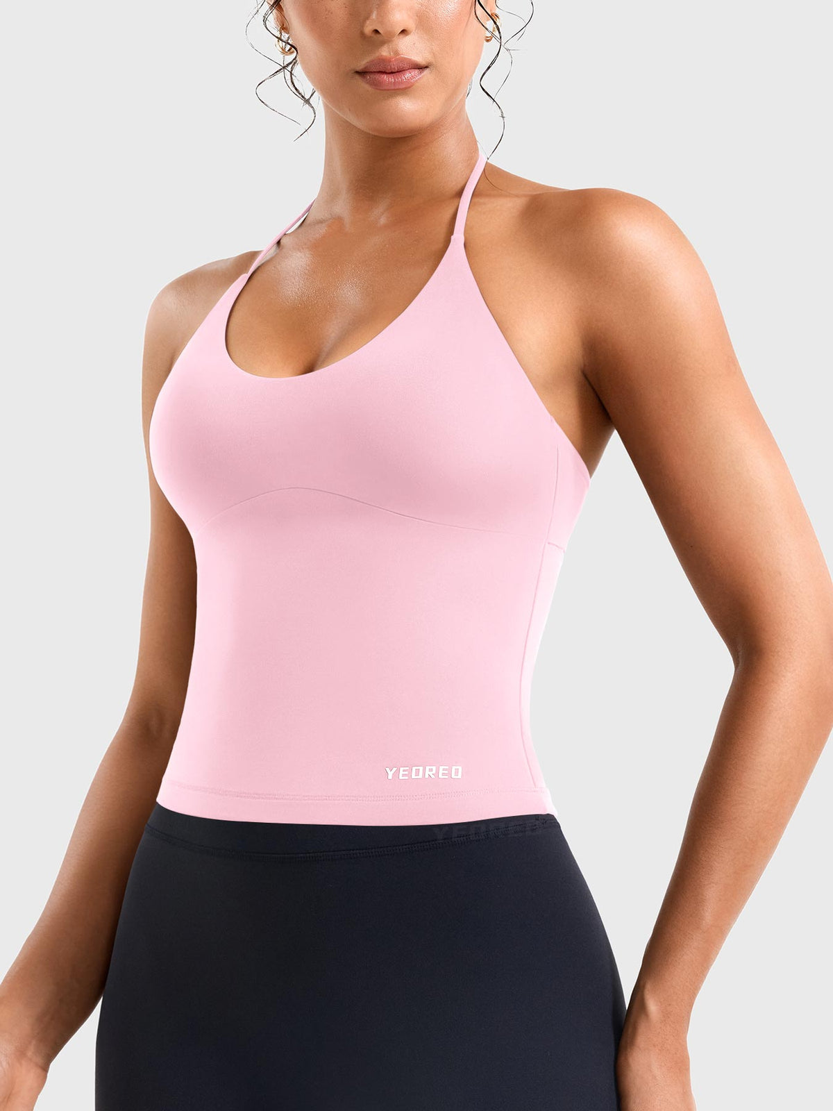 Top CoreFlex Halter con Espalda Torcida