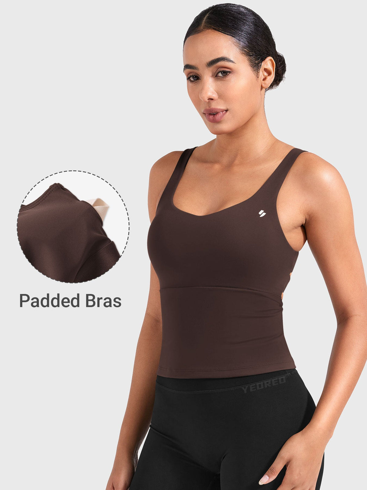 Top Largo CoreFlex con Espalda Abierta