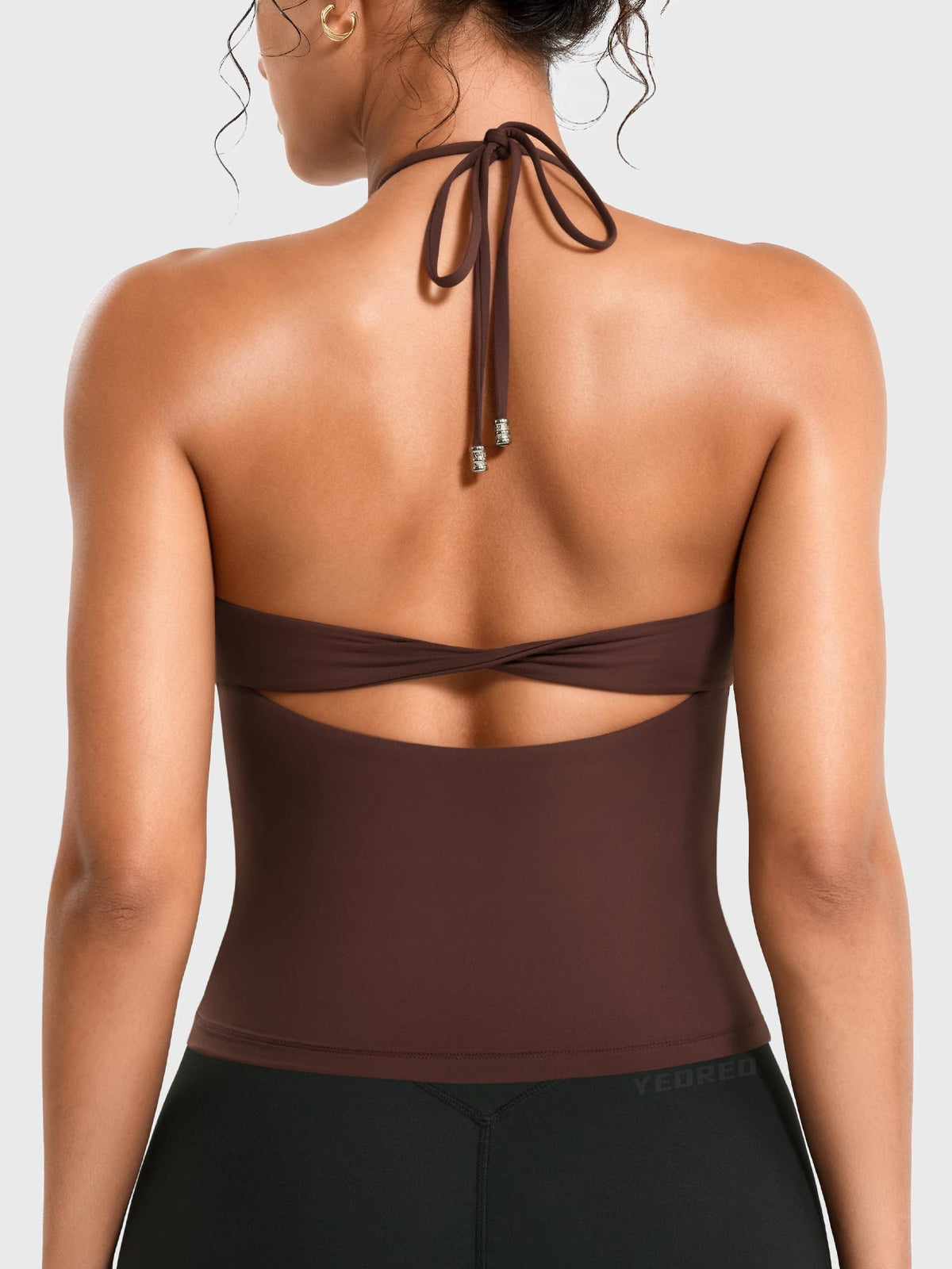 Top CoreFlex Halter con Espalda Torcida