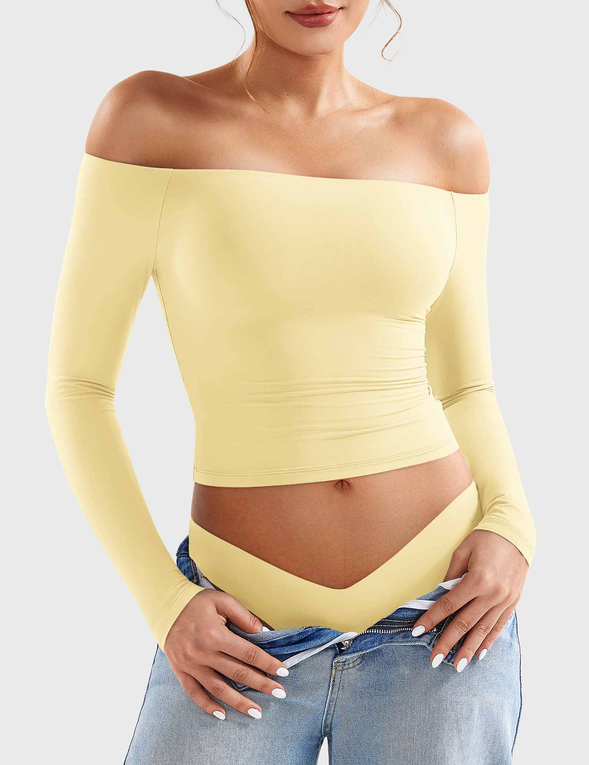Top Ease de Hombros Descubiertos