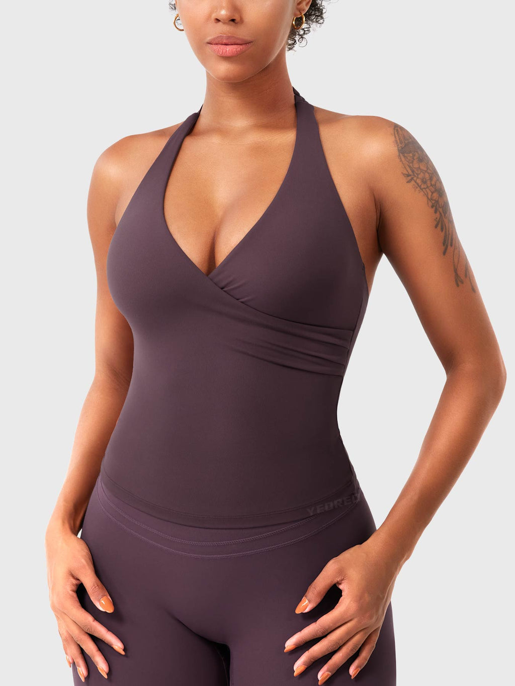 Top CoreFlex Halter con Cuello en V