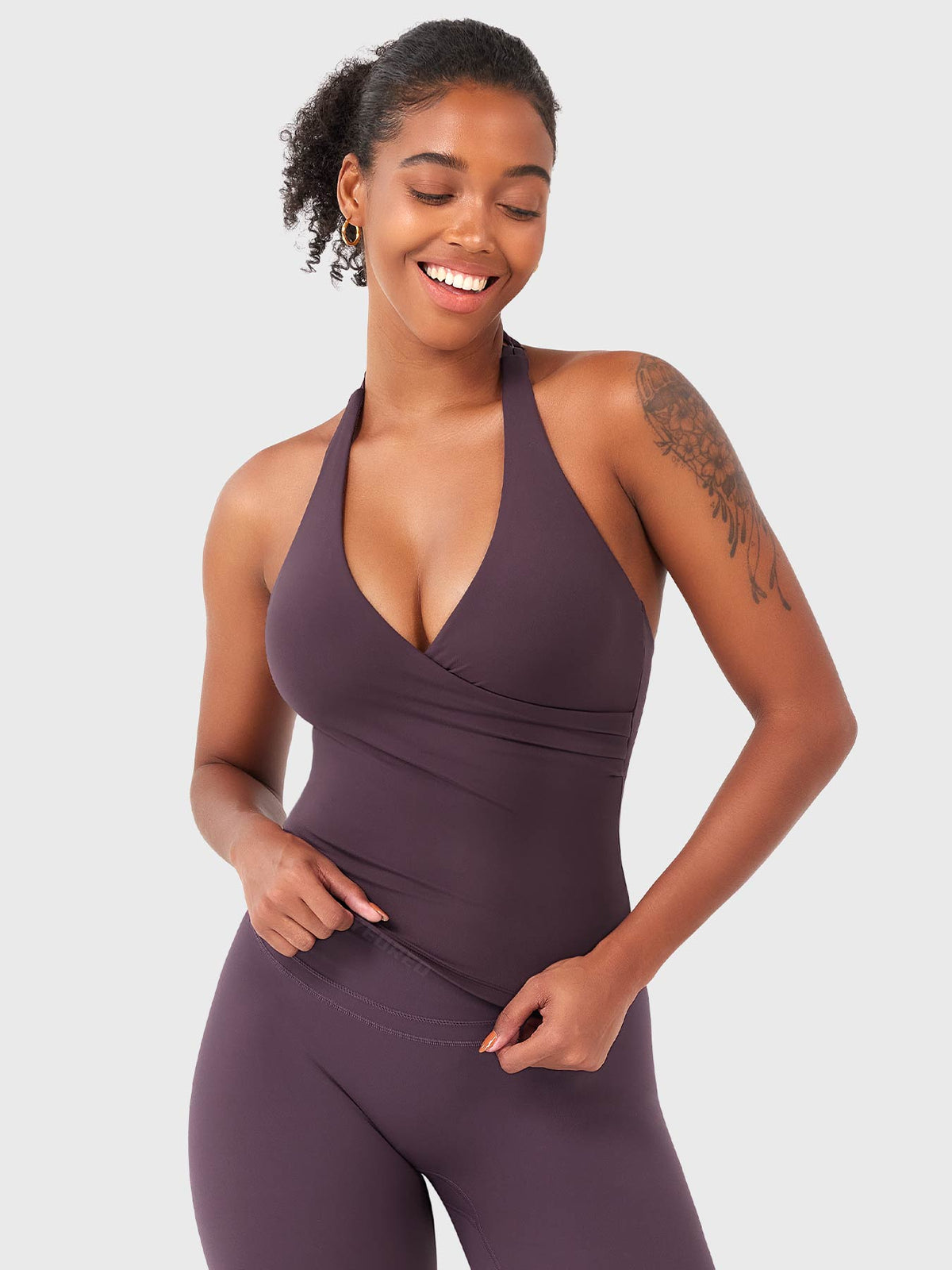 Top CoreFlex Halter con Cuello en V
