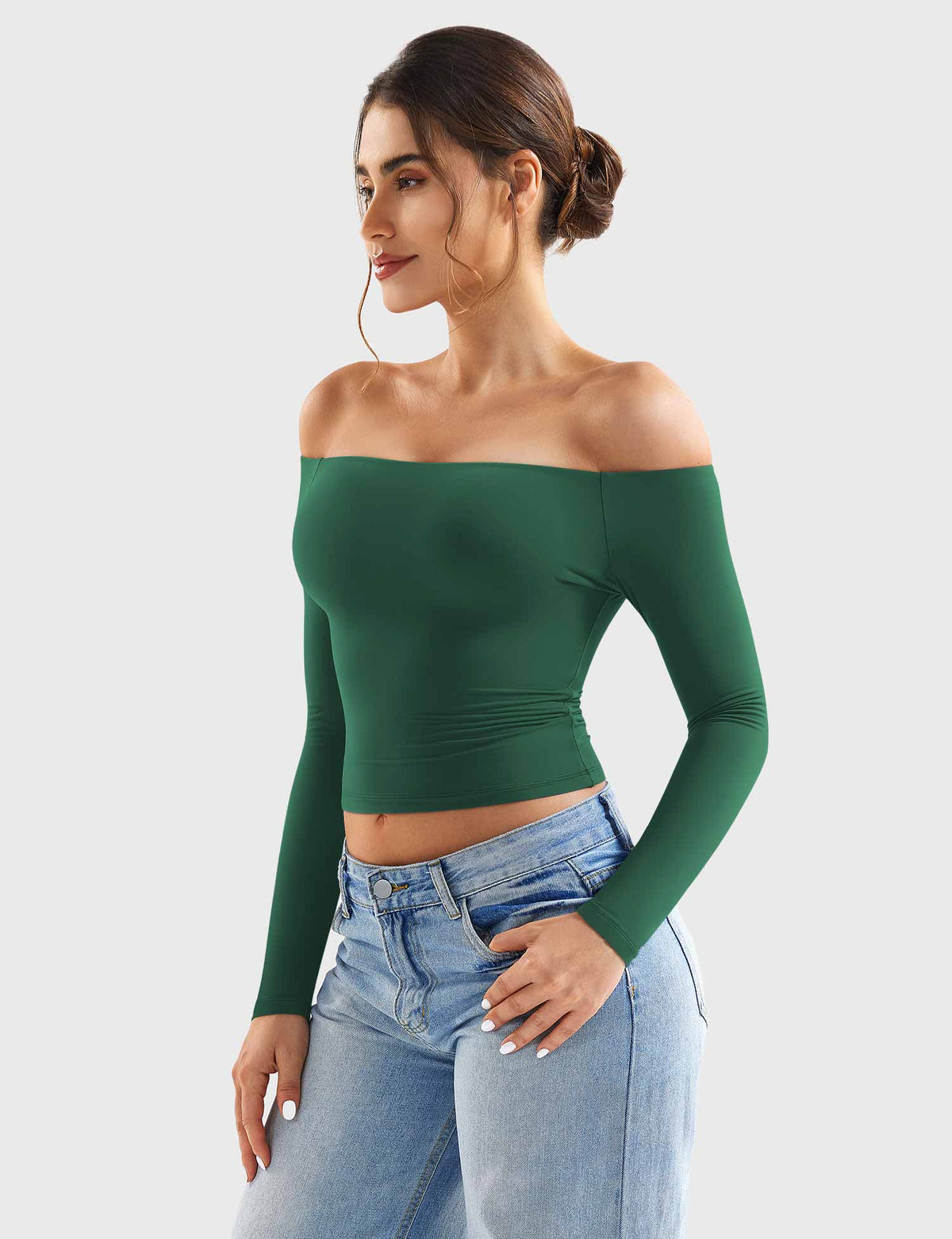 Top Ease de Hombros Descubiertos