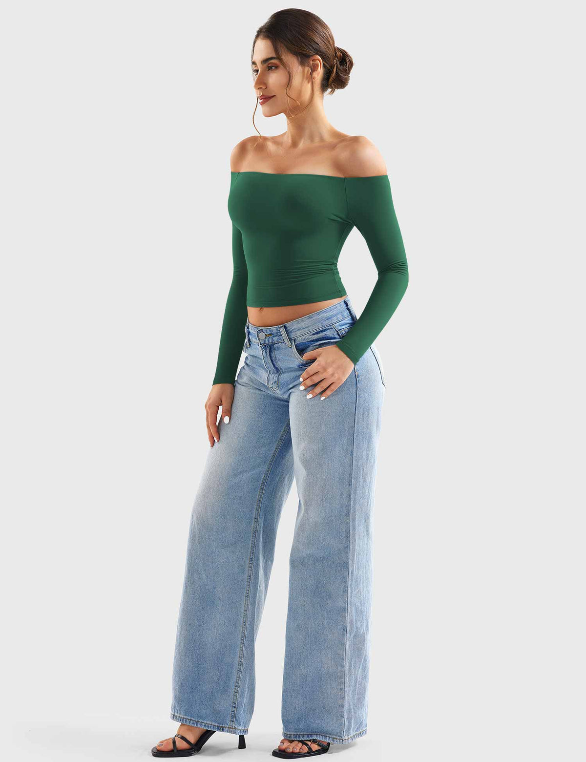 Top Ease de Hombros Descubiertos